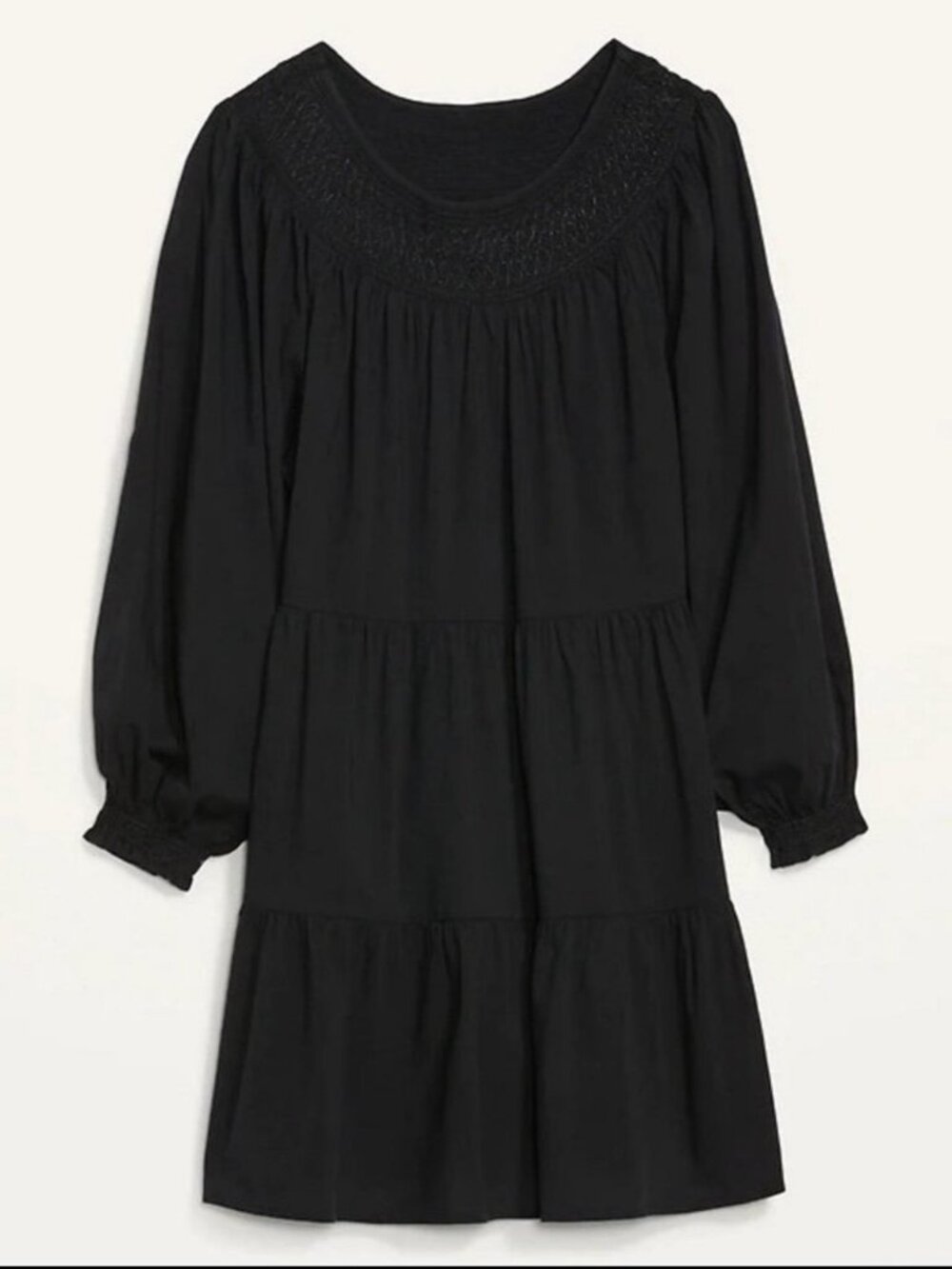 Tiered Smocked Embroidered